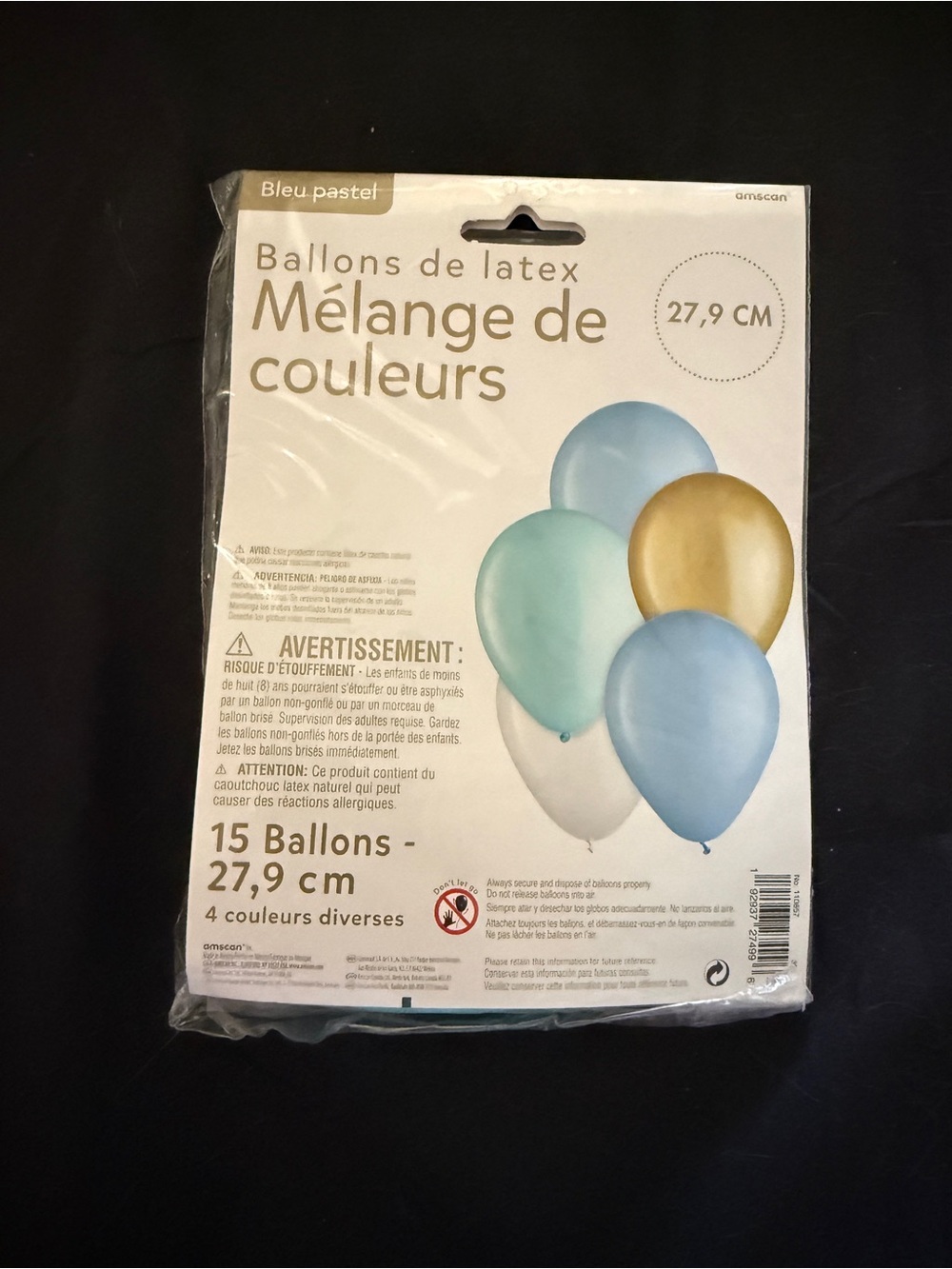 Pastel Blue Premium Latex Balloons Mix- 15 Pack- 11” Helium or Air Fill